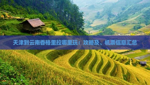 天津到云南香格里拉哪里玩：攻略及、机票信息汇总