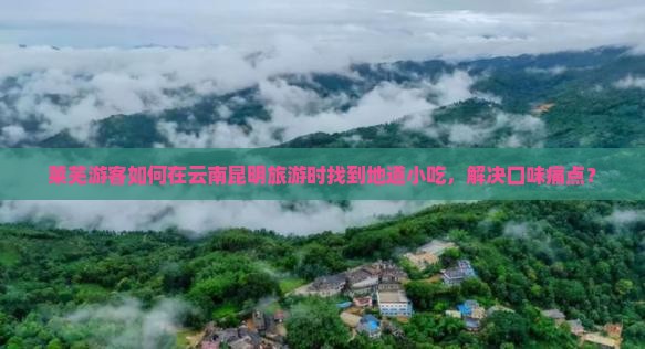 莱芜游客如何在云南昆明旅游时找到地道小吃，解决口味痛点？