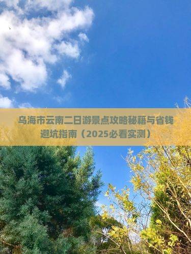 乌海市到云南古城二日游