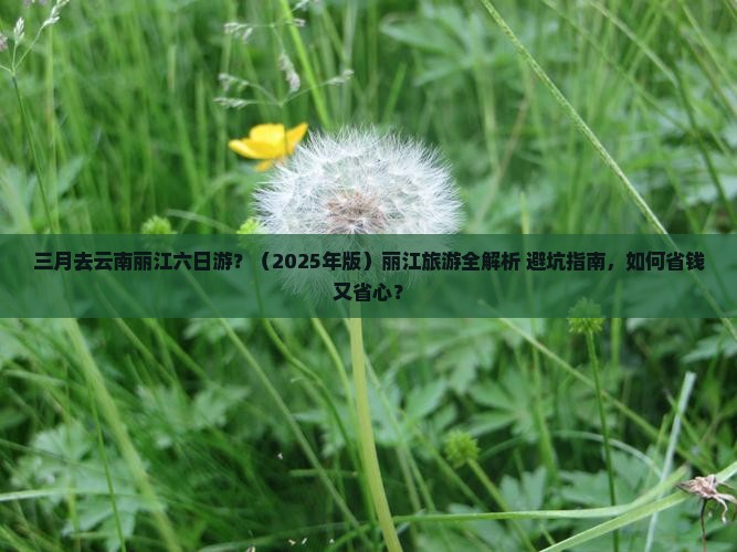 三月去云南丽江六日游 三月去云南丽江六日游
