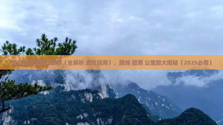 阳江到云南丽江旅游