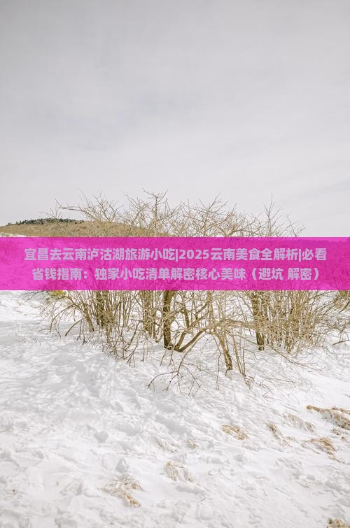 宜昌去云南泸沽湖旅游小吃