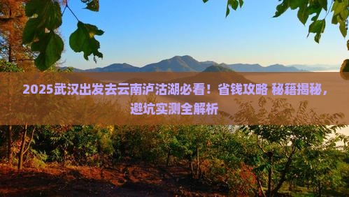 武汉去云南泸沽湖旅游