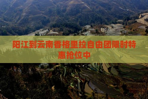 阳江到云南香格里拉自由团