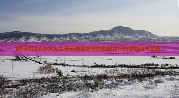 如何规划从衡水出发至云南香格里拉的自由行旅游路线与攻略？