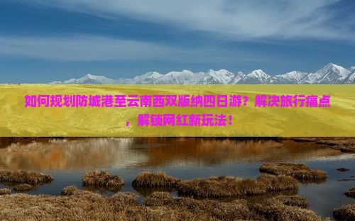 如何规划防城港至云南西双版纳四日游？解决旅行痛点，解锁网红新玩法！