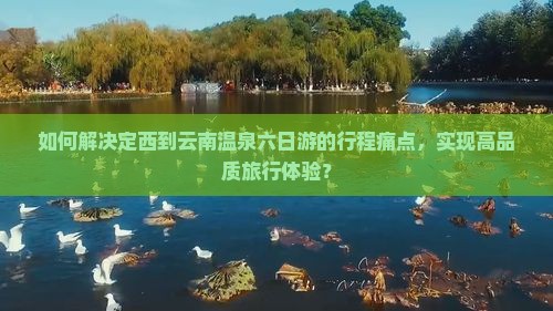 如何解决定西到云南温泉六日游的行程痛点，实现高品质旅行体验？