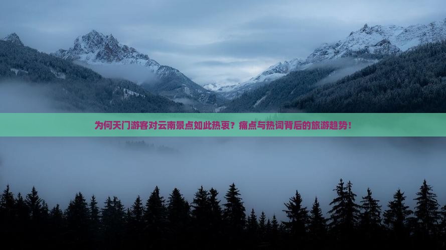 为何天门游客对云南景点如此热衷？痛点与热词背后的旅游趋势！