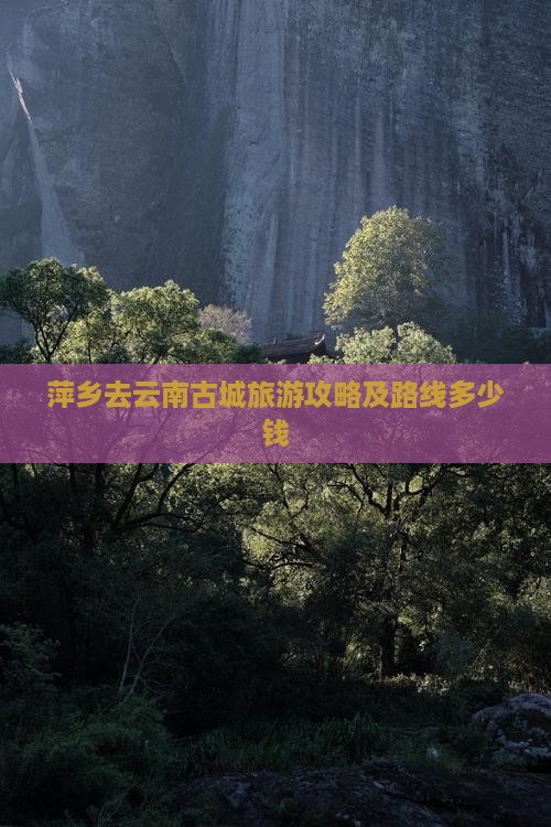 萍乡去云南古城旅游攻略及路线多少钱