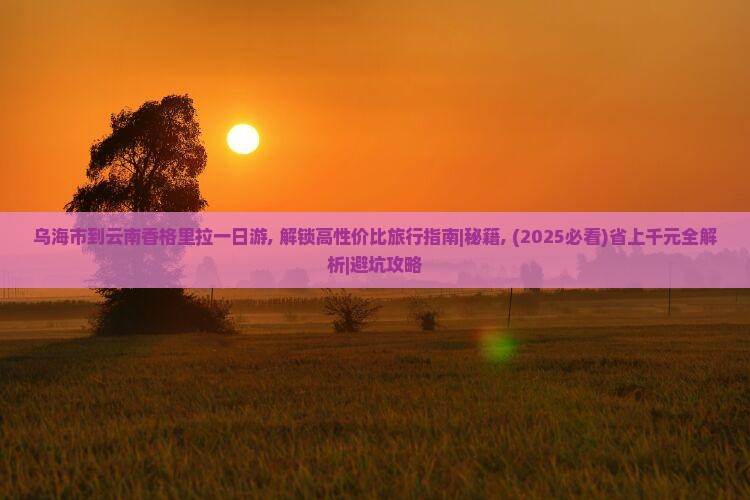 乌海市到云南香格里拉一日