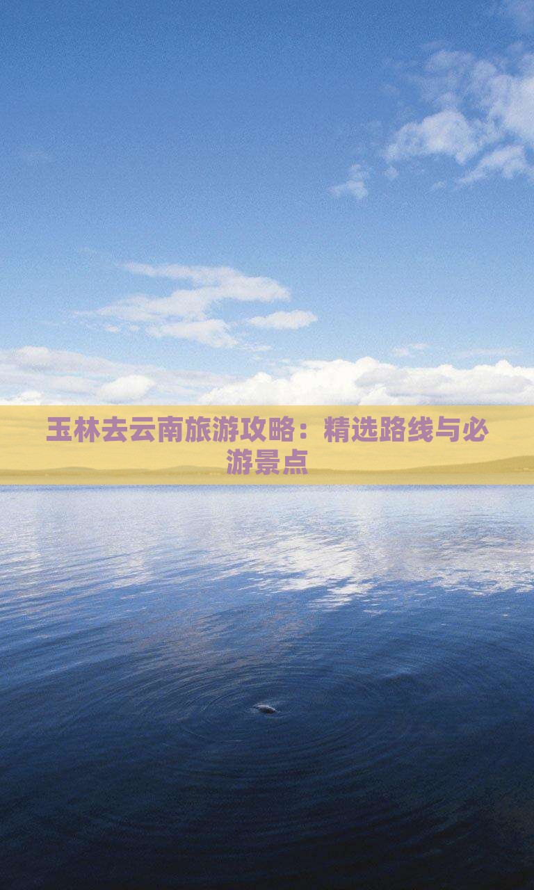 玉林去云南攻略