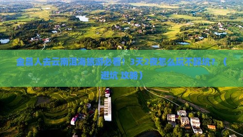金昌去云南洱海旅游