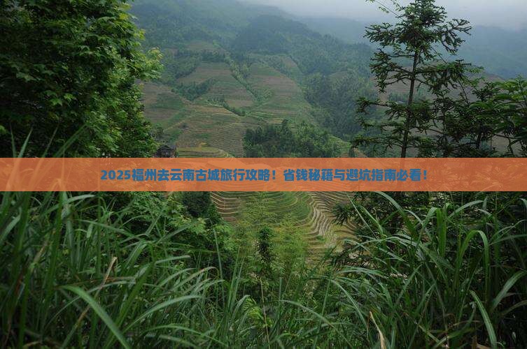 福州去云南古城旅行社