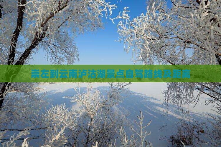 崇左到云南泸沽湖景点自驾路线及距离