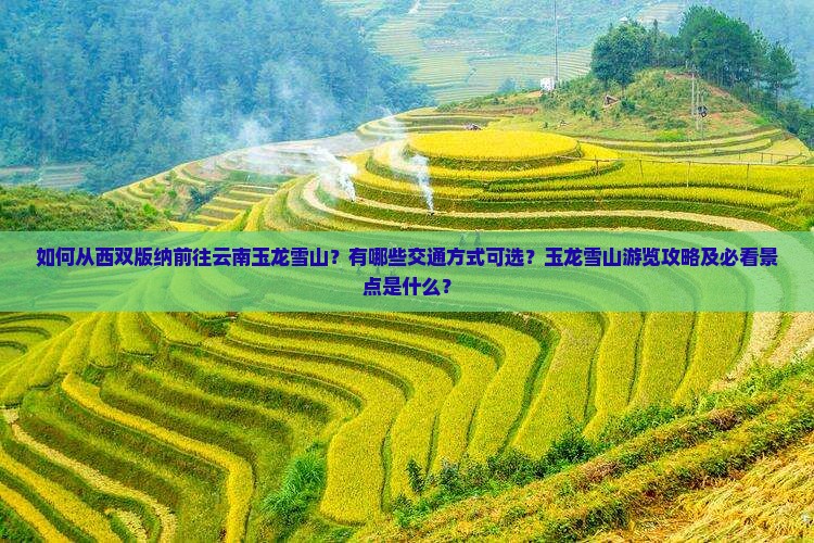 如何从西双版纳前往云南玉龙雪山？有哪些交通方式可选？玉龙雪山游览攻略及必看景点是什么？