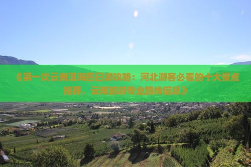 《第一次云南洱海四日游攻略：河北游客必看的十大景点推荐，云南旅游专业路线信息》