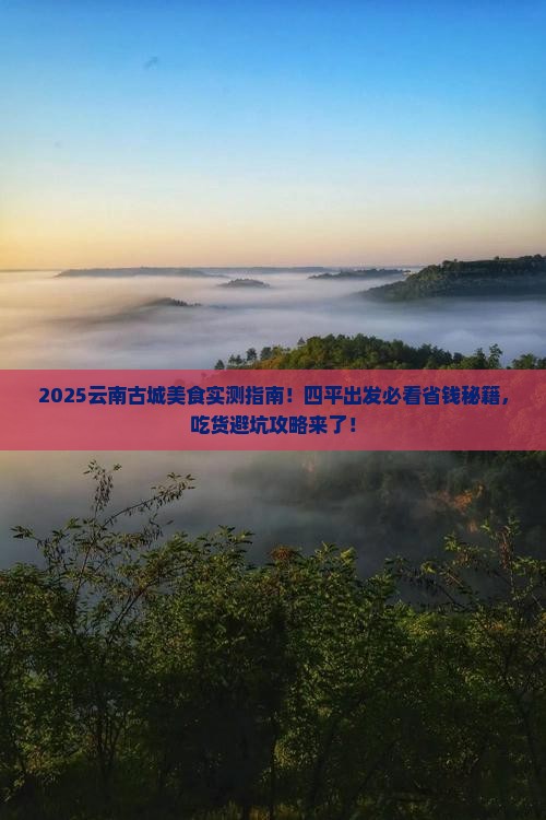 四平到云南古城旅游小吃