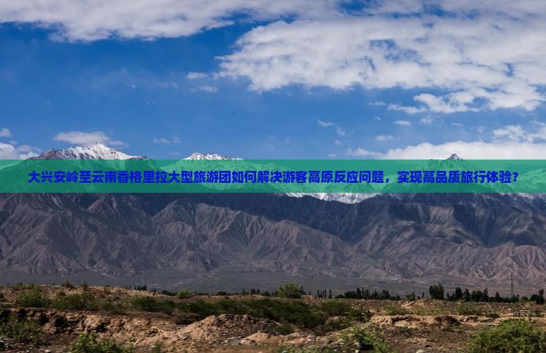 大兴安岭至云南香格里拉大型旅游团如何解决游客高原反应问题，实现高品质旅行体验？