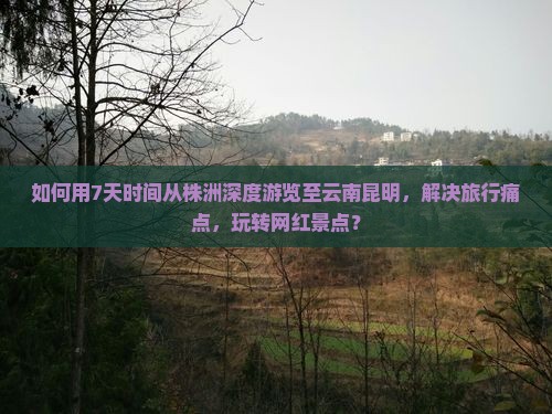 如何用7天时间从株洲深度游览至云南昆明，解决旅行痛点，玩转网红景点？