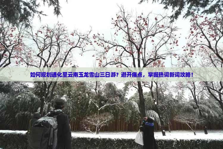 如何规划通化至云南玉龙雪山三日游？避开痛点，掌握热词新词攻略！