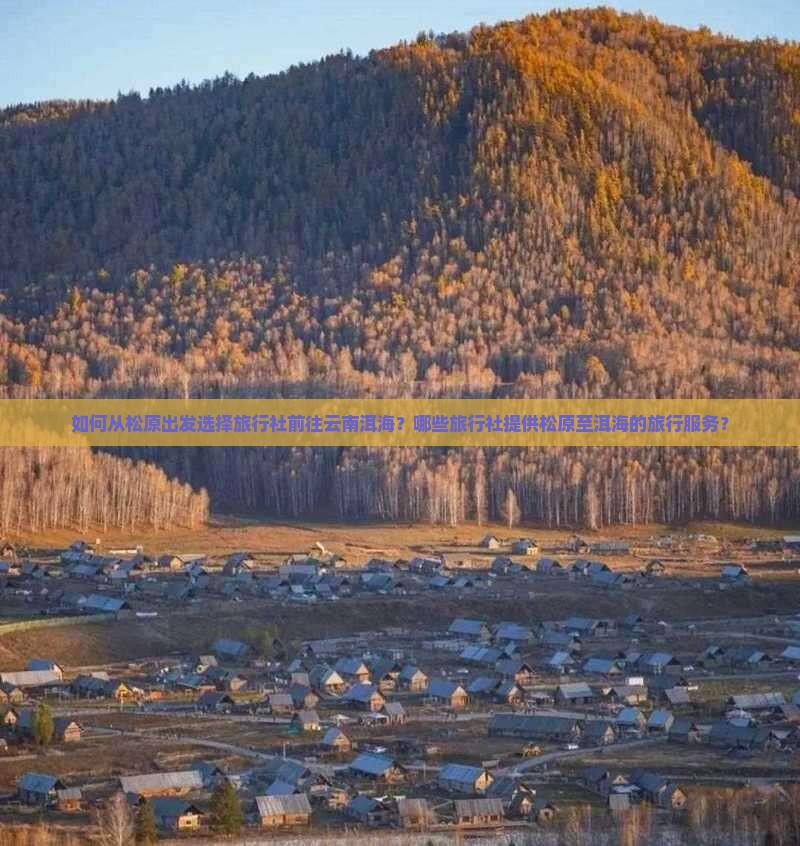 如何从松原出发选择旅行社前往云南洱海？哪些旅行社提供松原至洱海的旅行服务？