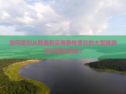 如何规划从那曲到云南香格里拉的大型旅游团行程及攻略？