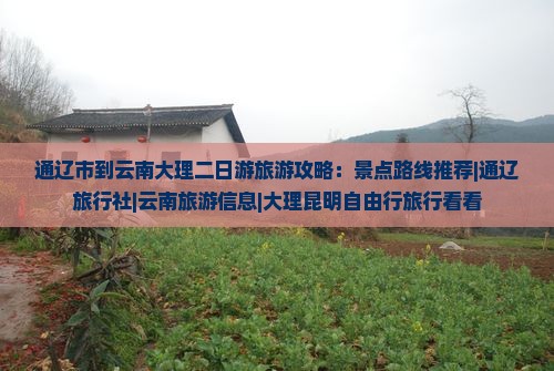 通辽市到云南大理二日游旅游攻略：景点路线推荐|通辽旅行社|云南旅游信息|大理昆明自由行旅行看看