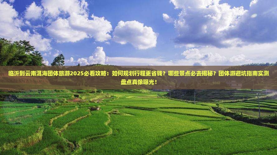 临沂到云南洱海团体旅游