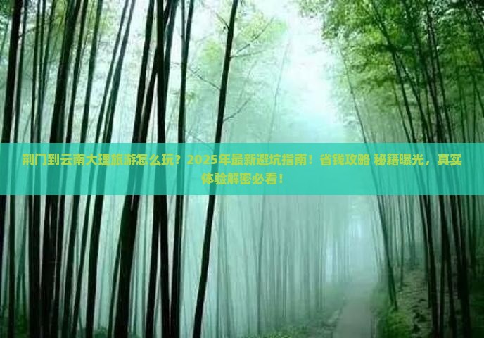 荆门到云南大理旅游