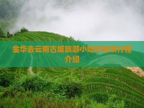 金华去云南古城旅游小吃