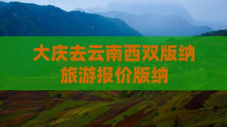 大庆去云南西双版纳门票