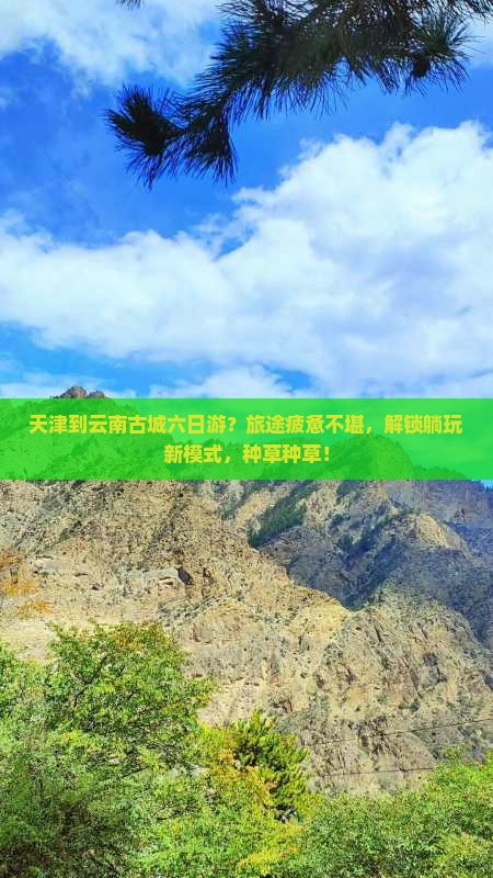 天津到云南古城六日游