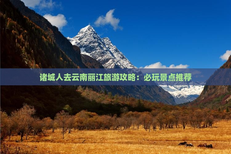 诸城到云南丽江哪里玩