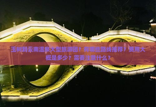 玉树到云南温泉大型旅游团
