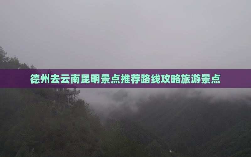 德州去云南昆明景点