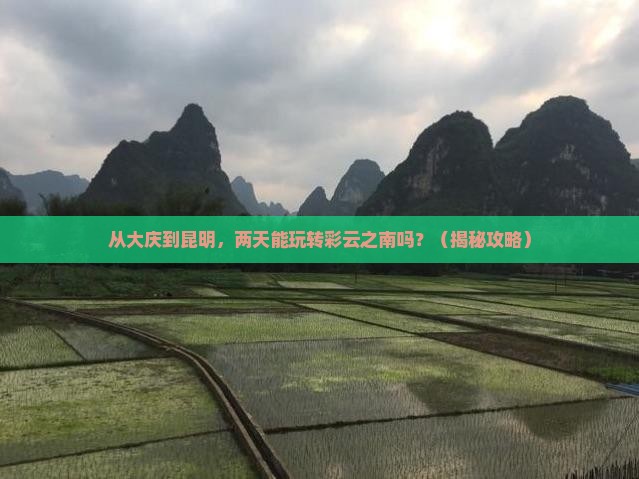 大庆到云南昆明二日游