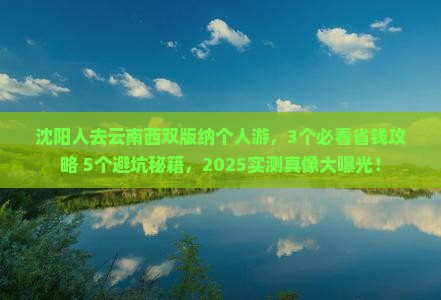 沈阳去云南西双版纳个人游