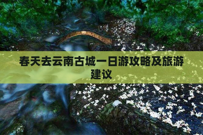春天去云南古城一日