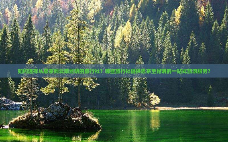 如何选择从思茅到云南昆明的旅行社？哪些旅行社提供思茅至昆明的一站式旅游服务？