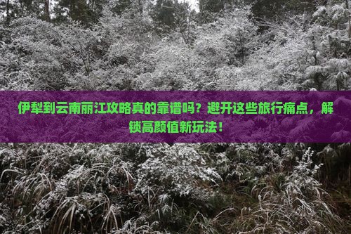 伊犁到云南丽江攻略