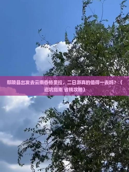 鄢陵县去云南香格里拉二日游