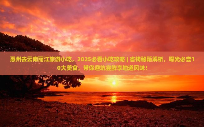 惠州去云南丽江旅游小吃