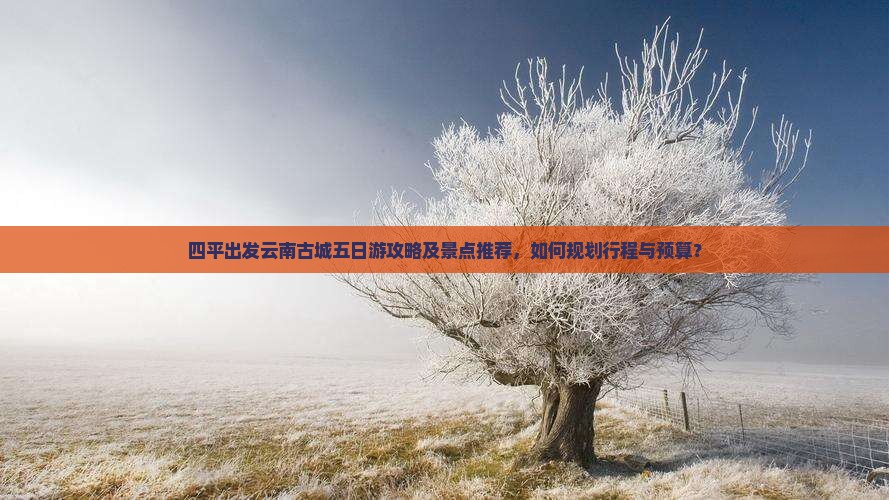 四平出发云南古城五日游攻略及景点推荐，如何规划行程与预算？