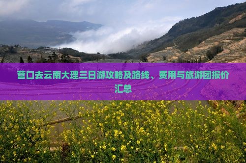 营口去云南大理三日游攻略及路线、费用与旅游团报价汇总