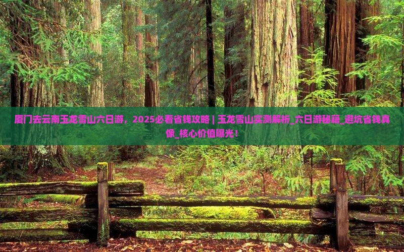 厦门去云南玉龙雪山六日游