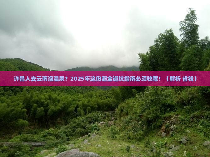 许昌去云南温泉自由团