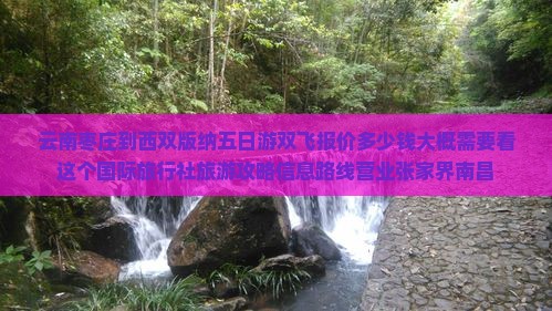 云南枣庄到西双版纳五日游双飞报价多少钱大概需要看这个国际旅行社旅游攻略信息路线营业张家界南昌