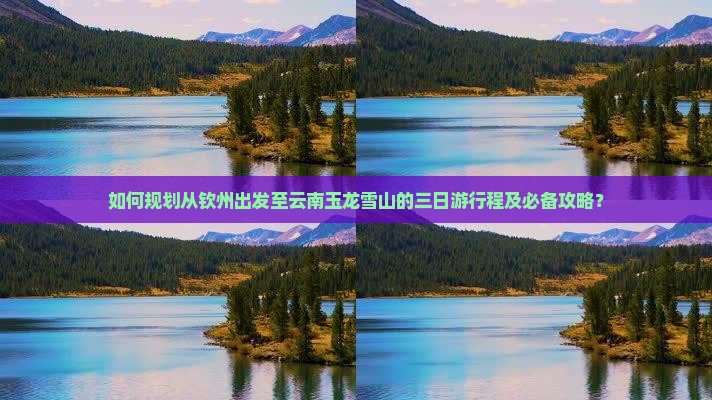 如何规划从钦州出发至云南玉龙雪山的三日游行程及必备攻略？
