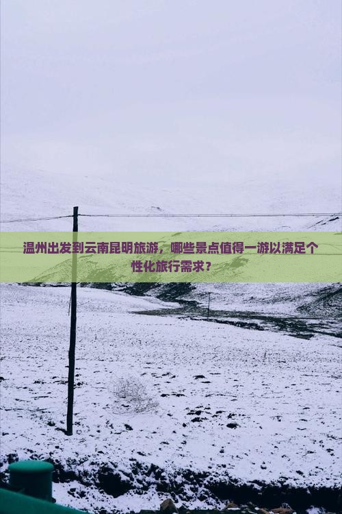 温州出发到云南昆明旅游，哪些景点值得一游以满足个性化旅行需求？