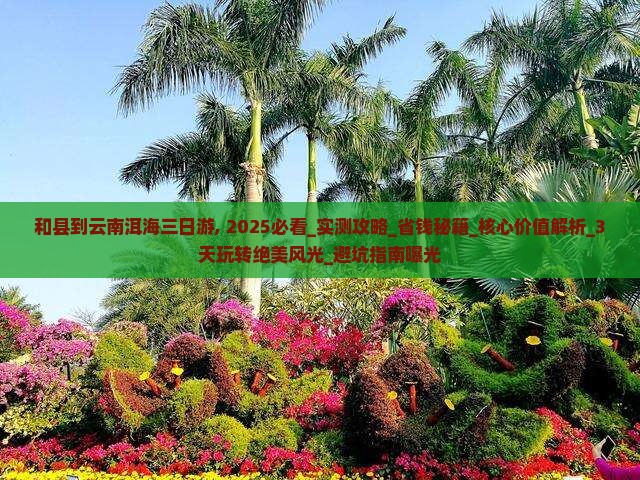 和县到云南洱海三日游
